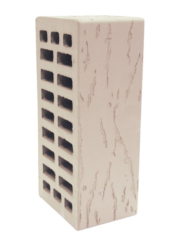 Кирпич керамический утолщенный лицевой "Белый город" М150 (Руст)