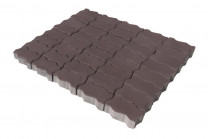 Волна 225x112,5x60 коричневый